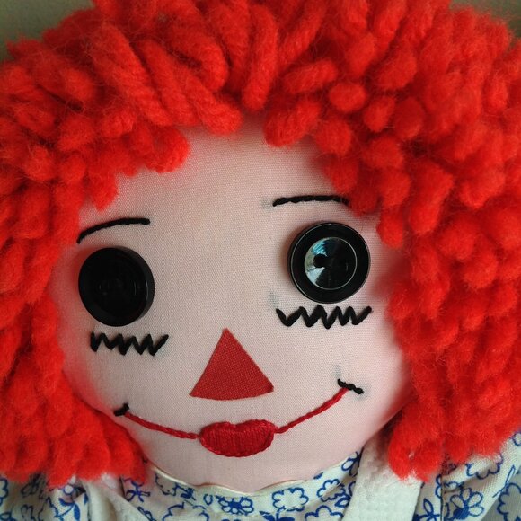 Vintage Raggedy Ann and Andy Plush Decorative Dolls - Picture 6 of 13